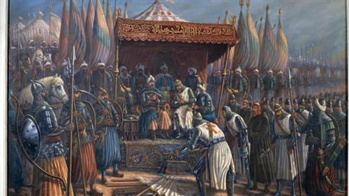Richard the Lionheart before Saladin 